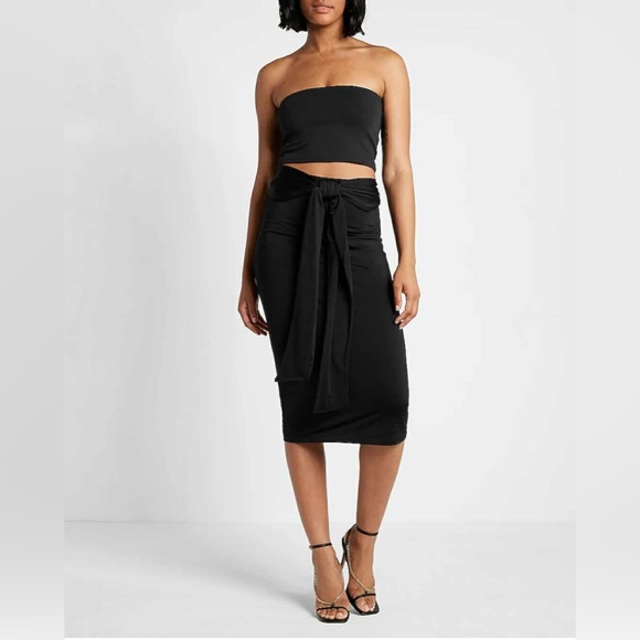 Express Black Backless Dress - Picture 2 of 16